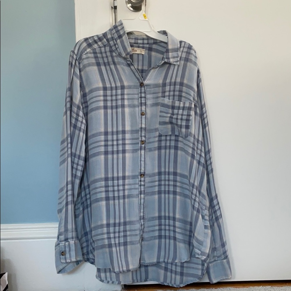 Hollister blue flannel!!